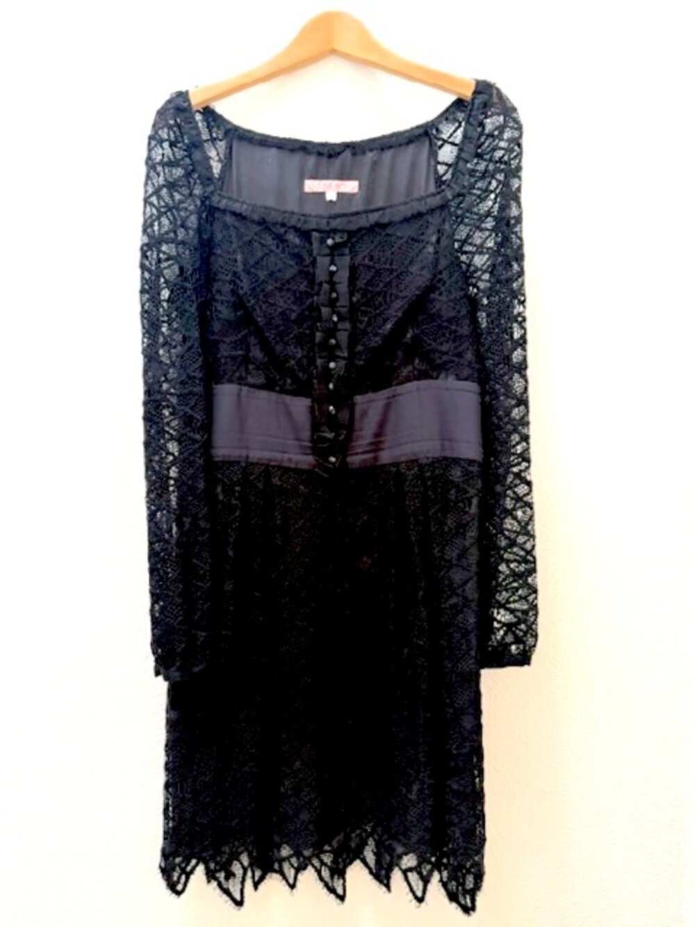Vintage Lace Black Dress
